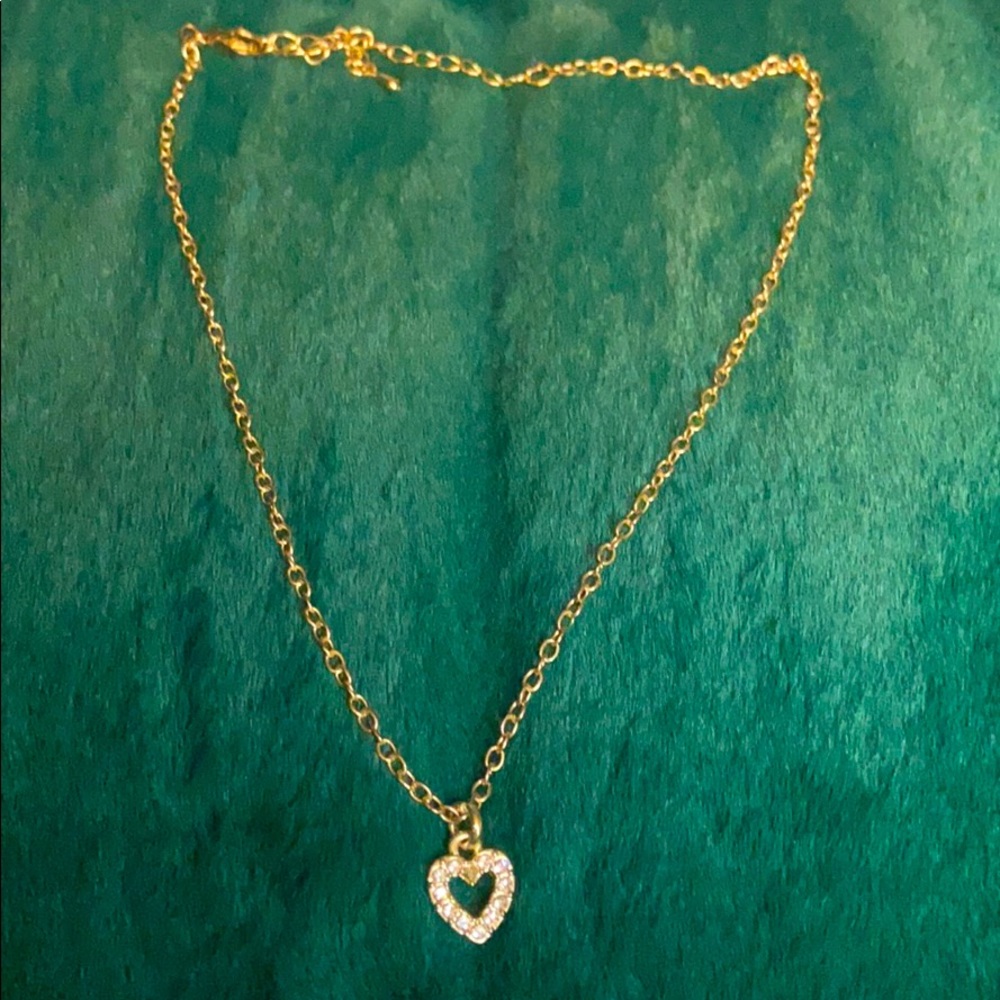 Gold heart necklace